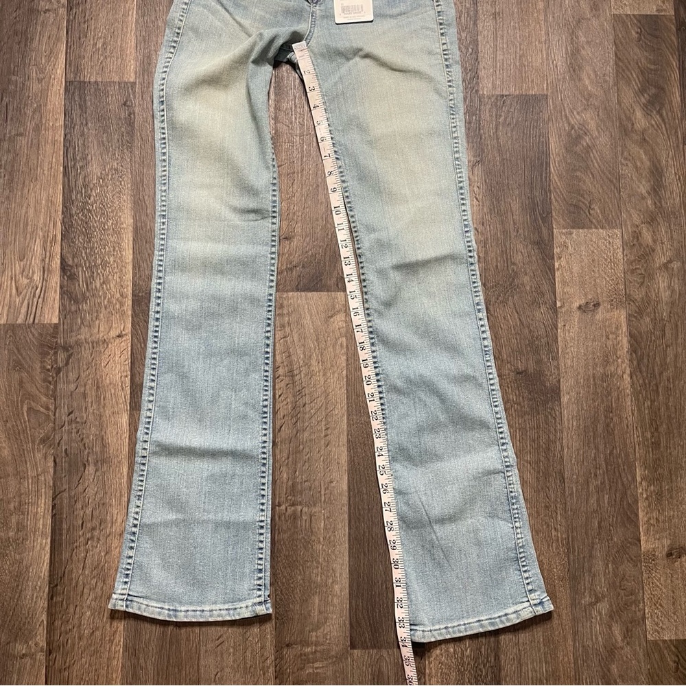 BleuLab Reversible 2 in 1 Jeans Boot Cut Leg Jeans Light / Medium Blue Sz 25 - Picture 7 of 11